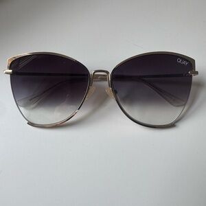 Quay Australia Women's Sunglasses with Gold Frame
